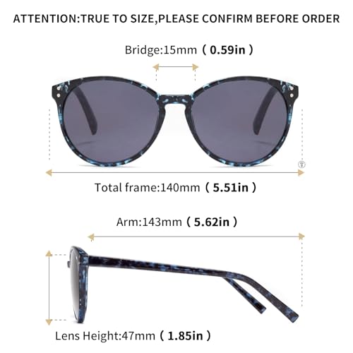 Image of Amorays Cat Eyes Progressive Multifocal Reading Sunglasses UV Protection Anti Blue RaysTrifocal Sun Readers for Women