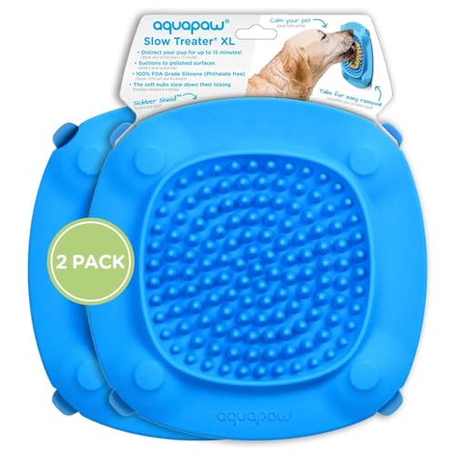 Premium Dog Lick Mat for Slow Feeding and Anxiety Relief - Blue