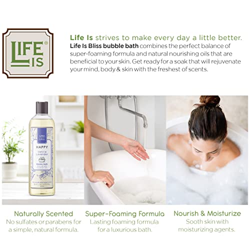 Life Is Bliss | 3 Fresh & Soothing Scents | Variety Pack | Liquid Bubble Bath 16 Fl Oz #TOP2