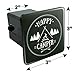 Graphics and More Happy Camper with Campfire Tow Trailer Hitch Cover Plug Insert 2