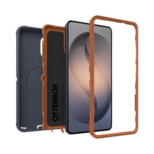 Image of OtterBox Samsung Galaxy S26 Ultra (Only) - Defender Series Case - Navy Canyon (Blue & Orange) - Tough - Rugged & Durable - Samsung Galaxy Phone Case with Magnets
