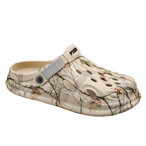 WANGSHUO Chancletas Zapatos Unisex Sandalias De Verano Eva Zapatillas Planas Hombre Plataforma Deslizamiento Deportivas Playa Clogs Casa-khaki-45