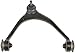 Dorman 520-458 Front Passenger Side Upper Suspension Control Arm and Ball Joint Assembly Compatible with Select Lexus Models