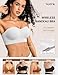 Vertvie Strapless Bras for Women Non-Slip Push Up Wireless Bandeau Bra Seamless Comfort Tube Top Supportive Padded Bralette(Small,White)