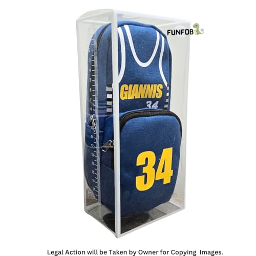 Image of Funfob Soccer Pencil Box for School College for Pen Pencil Soccer Pencil Pouch Travel or Cosmetic Case | Soocer Blue Giannis