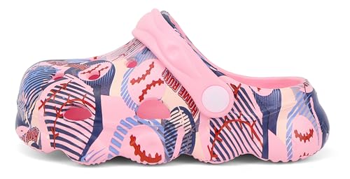 Image of INMINPIN Kids Cute Clogs Cartoon Garden Shoes Boys Girls Slides Slippers Indoor Outdoor Children Water Shower Beach Pool Sandals