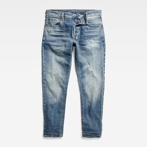 G-Star Raw Men's 3301 Tapered Fit Jean In Nippon Stretch Denim4