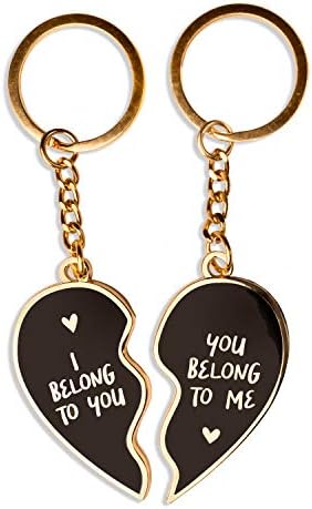 I belong to you keyring | key ring chain gift | couples gifts | for anniversary Valentines day | men him mens boyfriend | wife his hers mr mrs women presents | her couple boyfriends