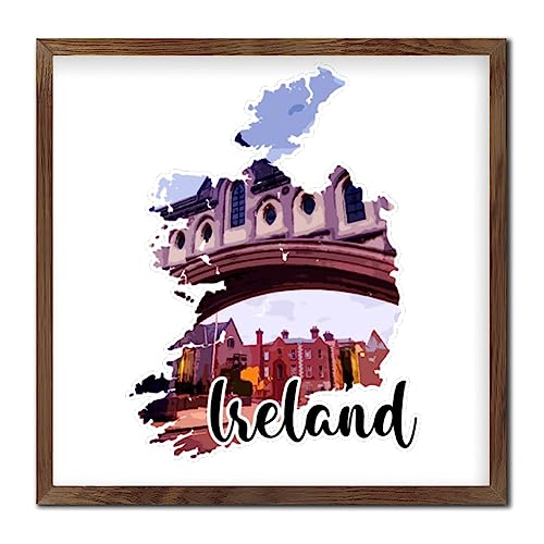 Art décor pour maison Irlande panneau en bois cadeau idéal