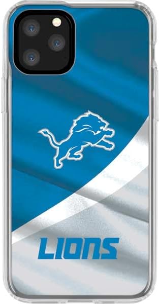 Skinit Clear Phone Case Compatible with iPhone 11 Pro - Officially Licensed NFL Detroit Lions Design