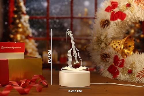 Image of AICA Guitar Showpiece | Musical Instruments Guitar Showpiece for Music Studios Home Decoration Living Room & Bedroom Gifts
