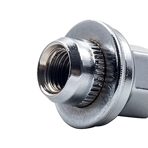 maXpeedingrods Satz mit 20 Alu-Radmuttern, M12 x 1,5 Radmuttern mit Sicherungsring für Jaguar X-TYPE/F-TYPE X152 Cabrio 3.0 S AWD 3-80-PS