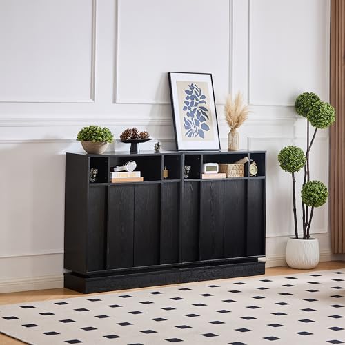 Image of 31.7'' Mid Century Modern Accent Sideboard Storage Cabinet