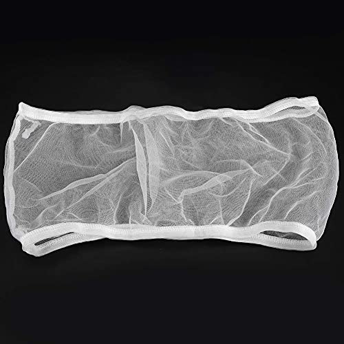 Image of Fdit Bird Cage Cover, 2PCS Bird Cage Cover Birdcage Polyester Mesh Cover Seed Catcher Universal Parrots Cage Accessories(White)