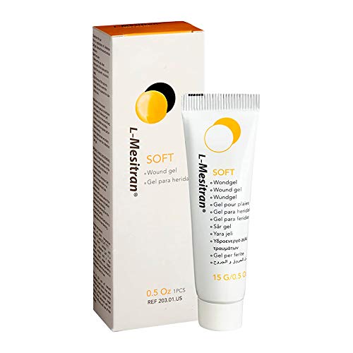 Soft Honey Wound Gel by L-Mesitran â€“ Hypoallergenic Medical Grade Ointment with Healing, Soothing & Anti-Inflammatory Properties â€“ Natural, Medical Grade Ingredients for Adults and Kids 0.5 oz