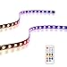 Price comparison product image EZDIY-FAB Addressable RGB LED Strips with Magnet for PC Case,with Remote Control(Compatible with ASUS Aura Sync and MSI Mystic Light Sync)-2 Pack 40CM