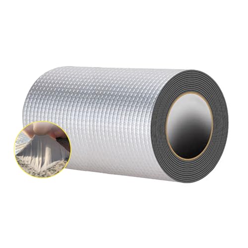 Image of Butyl Tape, Waterproof RV Sealant Tape Butyl Rubber UV-Resistant Roofing Tape for Camper Marine Boat Truck Window Glass Roof Leak Patching Pipe Sealing (32.8ft x 7.87in)