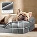 Bedsure Orthopedic Dog Bed Medium Size Dogs - Washable Small Medium Dog Cat Bed Waterproof, Comfort Cats Couch Sofa with Washable Removable Cover, Pets Bed with Nonskid Bottom, Grey, 28