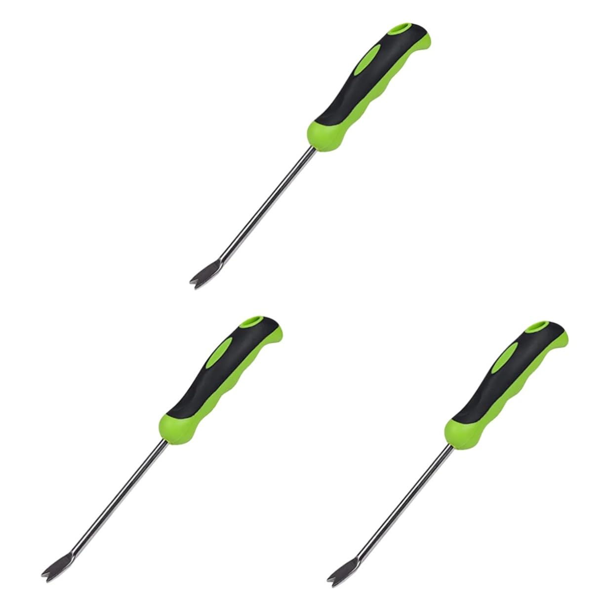 NUOBESTY 3 Pezzi di Strumenti per Diserbo Strumento per La Rimozione del Prato Sarchiatore Attrezzo per Diserbo Attrezzo per Giardinaggio Estrattore Sradicatore Rimozione Manuale