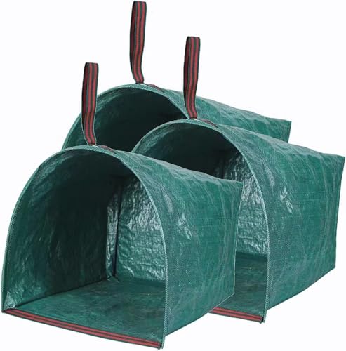 Reusable-Lawn-Garden-Bags-3-Pack-Yard-Leaf-Waste-BagsLarge-Yard-Dustpan-Type-Garden-Bag-for-Collecting-LeavesCollapsible-Trash-Can-for-Parties-LaundryYard-Waste-or-Camping-Accessories