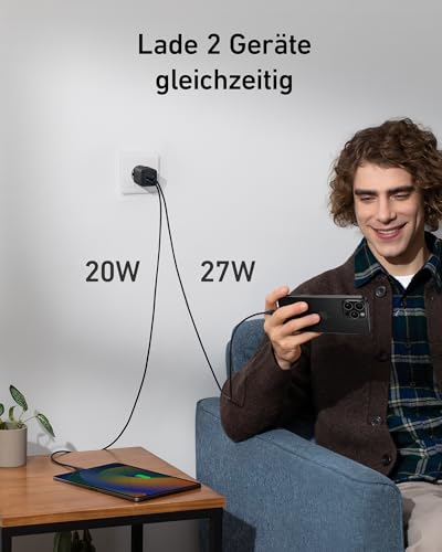 Anker 47W USB C Ladegerät, 523 Charger (Nano 3), GaN Schnellladegerät – Ansicht 2