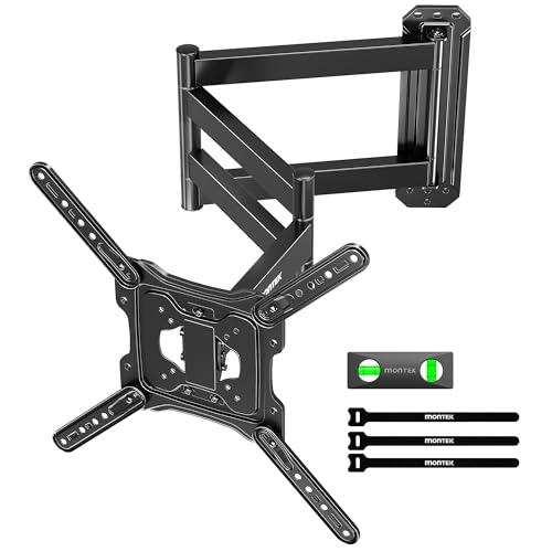 Support mural TV inclinable 400x400 monTEK pour fixation ecran plat courbe