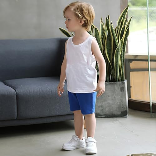 Toddler Baby Boy Shorts Drawstring Elastic Waist Pull On Jogger Shorts Cotton Girls Summer Casual Cargo Pants Solid4