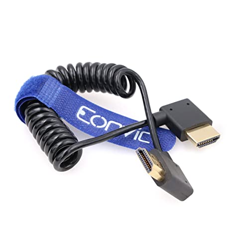 Eonvic 2.1 HDMI Coiled Cable 8K HDMI to HDMI Cable High Speed Thin HDMI Male to Male Extender Coiled Cable for Atomos Ninja V Sony a7siii - Image 3