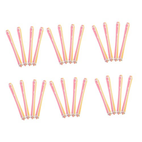 ARTSEWPLY 24Pcs Hair Curlers Flexible Perm Rods for Easy Styling Portable and Lightweight Hair Rollers for Women for Home and Salon Use for Travel and