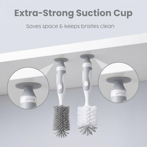Goupillon biberon silicone Ariseno brosses de précision pour tétine et paille - 8