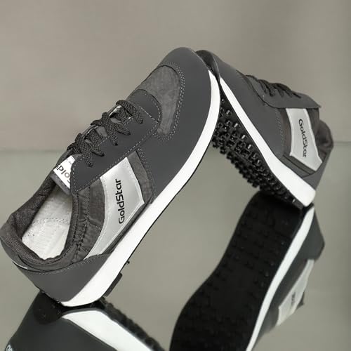 Image of GOLDSTAR 602 Men's Stylish Casual Sneakers Shoes | Lace-Up Lightweight Sports Running Shoes for Men | Comfortable Walking, Gym Training, Running Jogging & Footwear