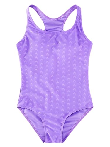Image of Girls' One Piece Swimsuit Athletic Youth Girl's Swimsuit Kids Racerback Swimwear Thick Strap Beach Bathing Suit