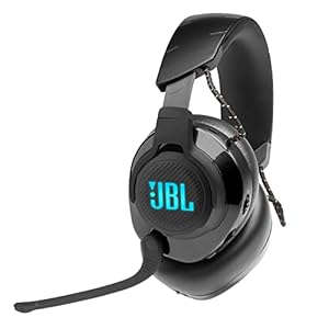 JBL Quantum 610 Wireless 2.4GHz Headset: 40h Battery, 50mm Drivers, PC Gaming and Console Compatible, Black, Medium