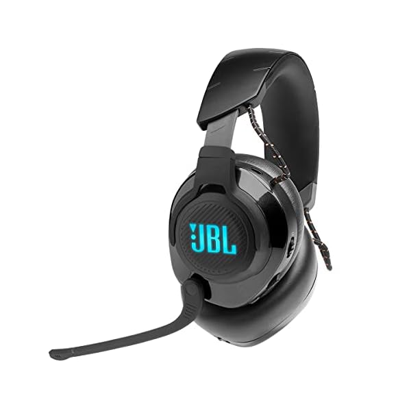 JBL Quantum 610 Wireless 2.4GHz Headset: 40h Battery, 50mm Drivers, PC Gaming and Console Compatible, Black, Medium