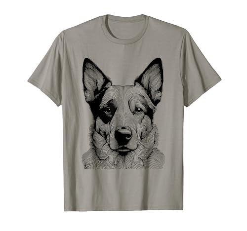 Empreinte digitale de chien - Texas Heeler Dad Mom T-Shirt