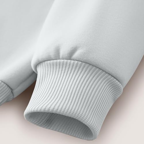 Girls Boys Funny Letter Print Fleece Sweatshirt Loose Long Sleeve T-Shirts Kids Casual Crewneck Basic Tee Tops for 2-12 Years4