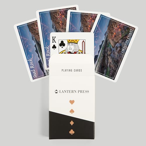 Lantern Press Seal Rock, naipes de póker 52 cartas miniatura 6