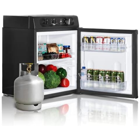 SMETA Gaskühlschrank Camping Kühlschrank 12V 230V Gas Cover