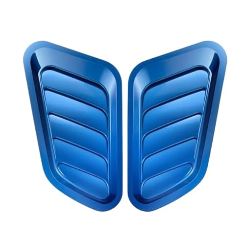 Persiennes de lunette arrière voiture autocollant décoratif bleu grilles capot universelles