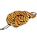 QMIN - Cuscino da viaggio con stampa di tigre, in memory foam, cuscino da collo ergonomico a forma di U, kit da viaggio per aerei, treno