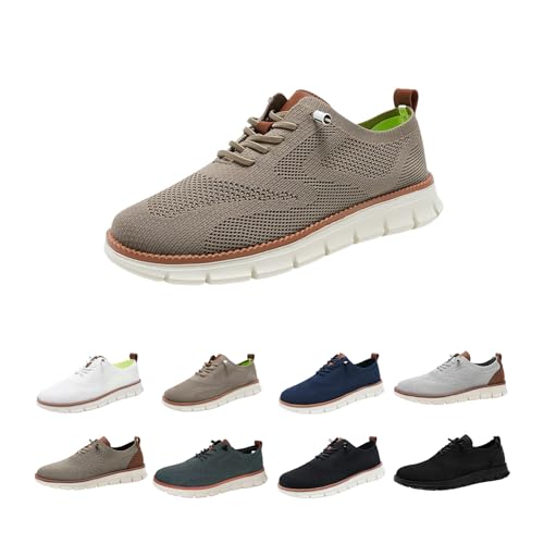 Loafers for Men Lightweight Soft Sole & Wide Toe Box Walking Shoes,Lace Up Breathable Comfortable Sneakers,Summer Casual Mesh Slip On Shoes with Arch Support2