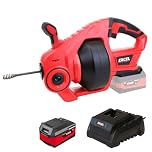 Excel 18V Cordless Drain Cleaner with 1 x 4.0Ah Battery & Charger