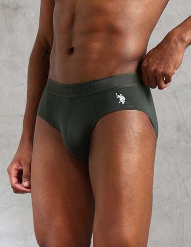 Image of U.S. Polo ASSN. Men's AB001 Microfiber Brief with Quick Dry Feature - Pack of 1