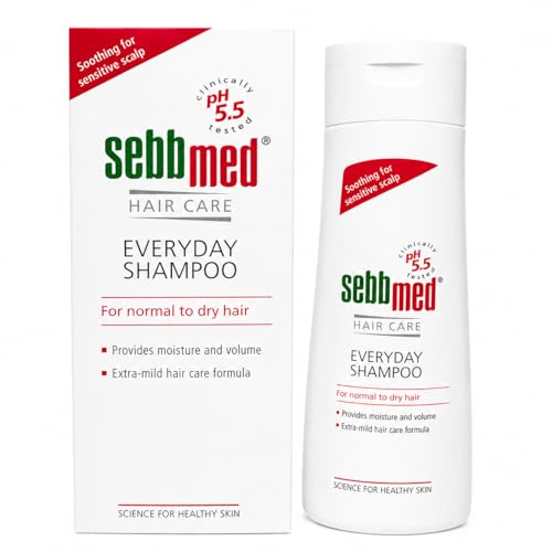 Image of Sebb Med Hair Care Everyday Shampoo | pH 5.5 Clinically Tested | Soothing Shampoo for Sensitive Scalp | Hydrating & Mild Formula for Daily Use