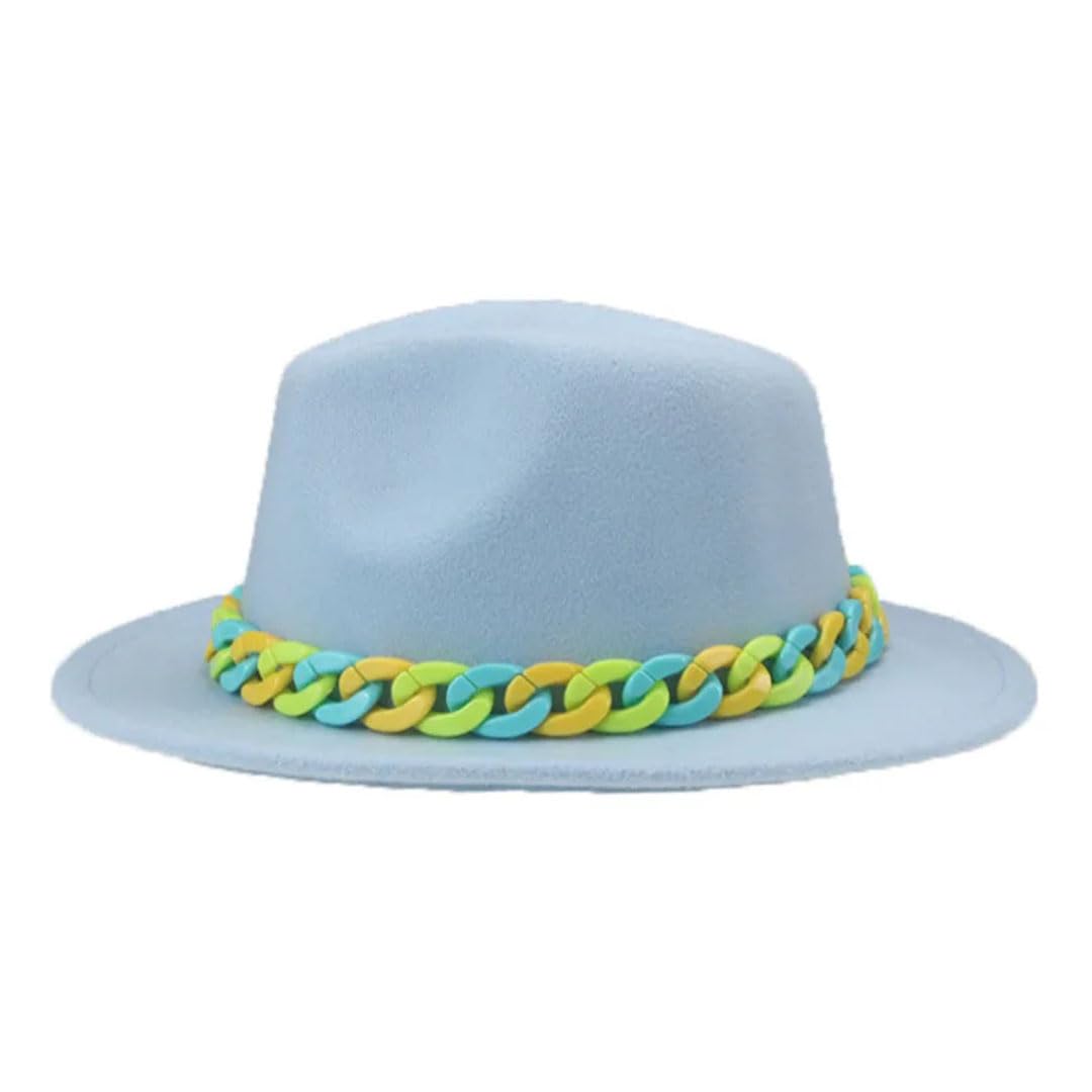 Czapki dla kobiet dzieci chłopcy dziewczęta Panama jednolity łańcuszek kapelusz fedora czapki dziecięce sombreros brzoskwinia pnnrk 56-58 cm (dorośli), P88, M