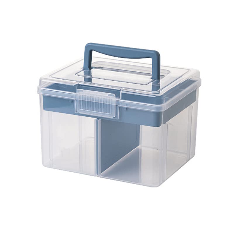 Organizer Boxes Divided Storage Box With Lid 7 Compartments Transparent ...