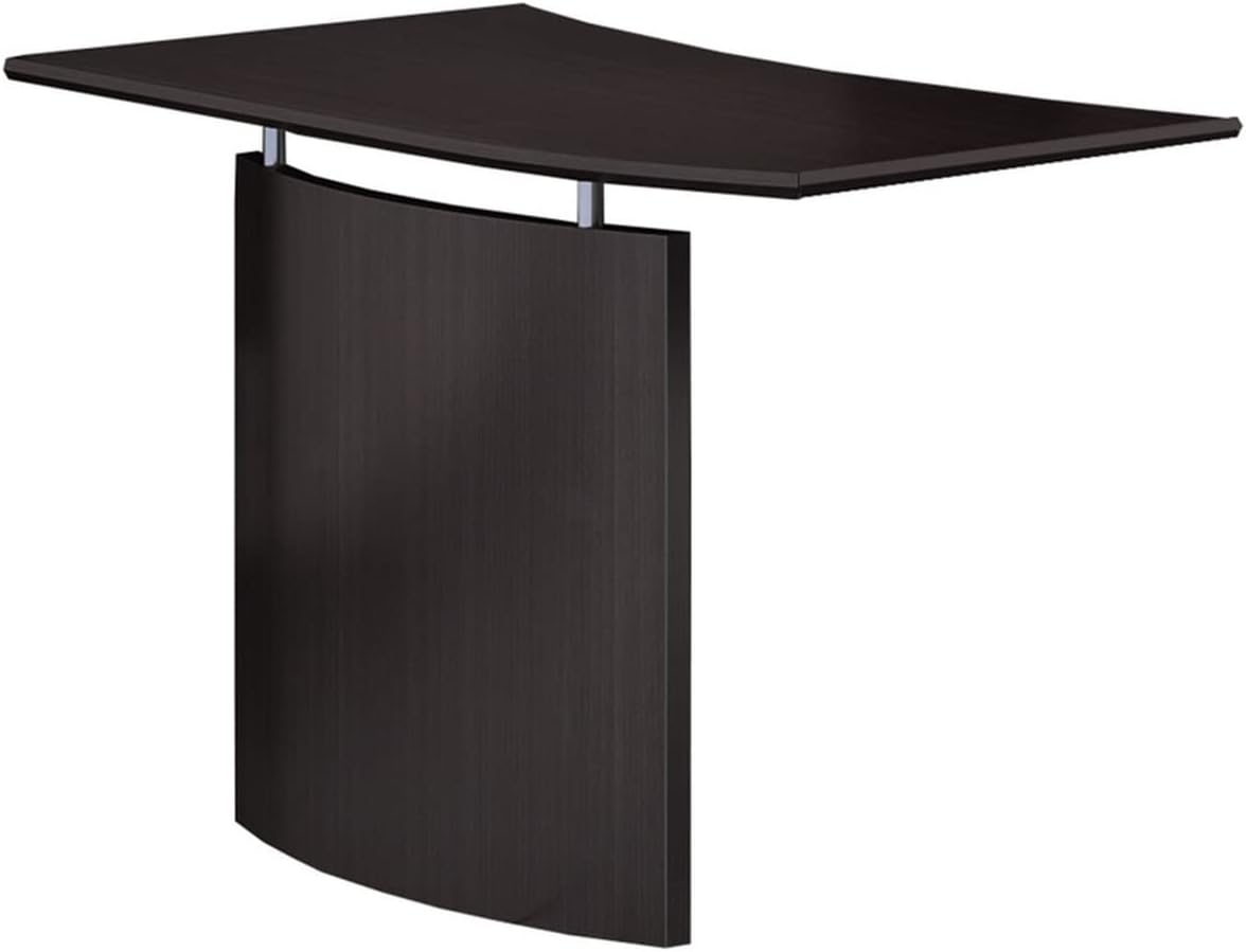 Right Medina Curved Desk Bridge, Mocha - 29.5 x 48 x 24 in.