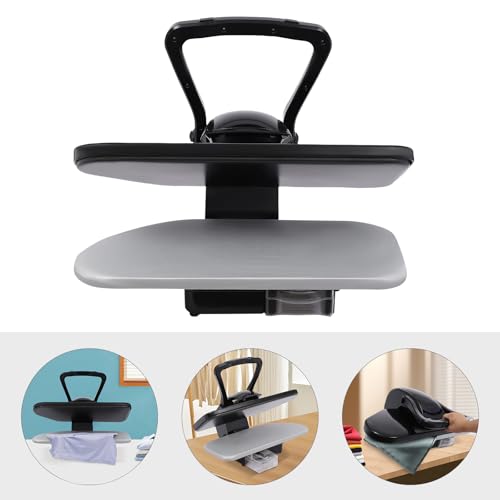 Intelligent Steam Press,1600W Professional Digital Steam Iron Press Machine with 5 Fabric Functions & Led Touch Screen,Voice Prompts 26" Large Steamer for Clothes DIY Hot Stamping (Black) - Image 5