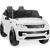 Best Choice Products Kids 24V 2-Seater Licensed Range Rover Sport Electric Ride On Car Truck w/ 132lb Weight Capacity, Parental Remote Control - White
