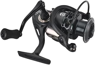 WaiDXn Honeycomb Hollow Line Cup Reel de Pesca Negro Rueda Spinning Luya Redonda de mar Rock Pesca Pesca Carrete(3000)